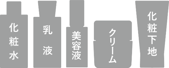 化粧水 乳液 美容液 クリーム 化粧下地